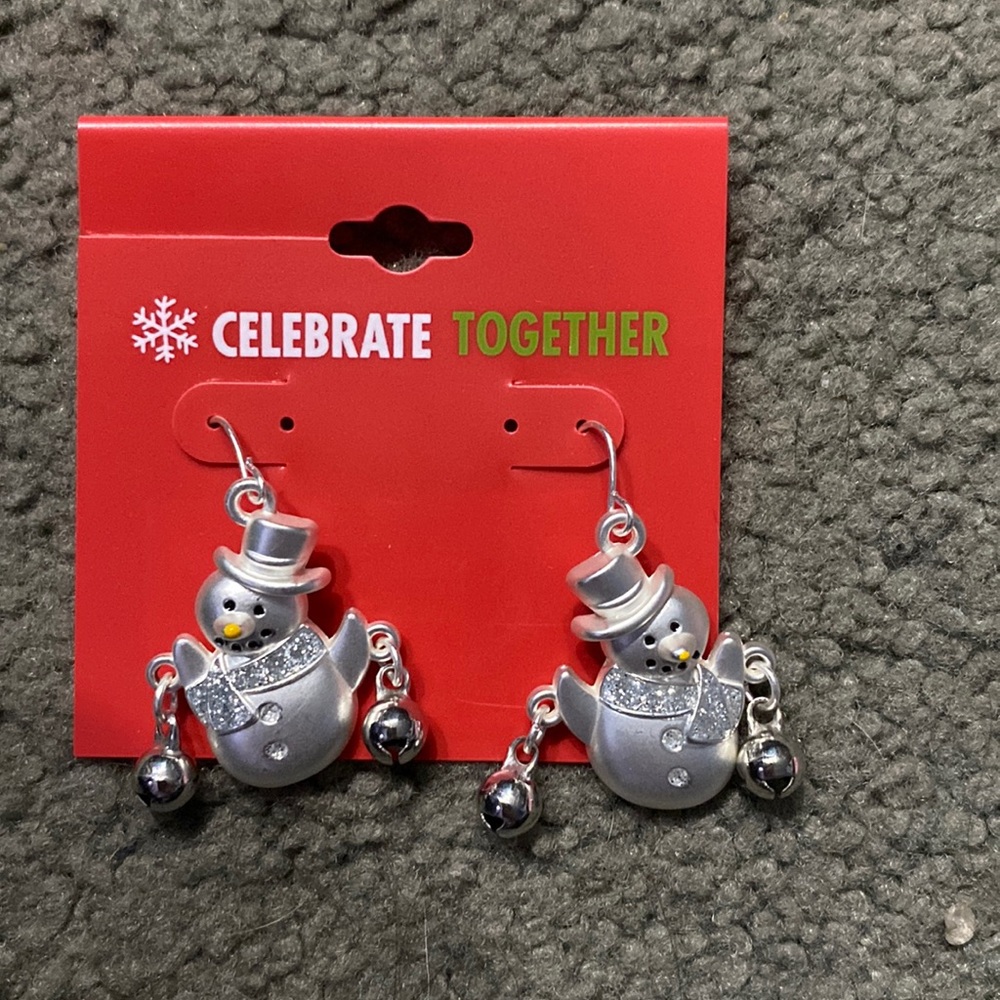Snowman earrings
